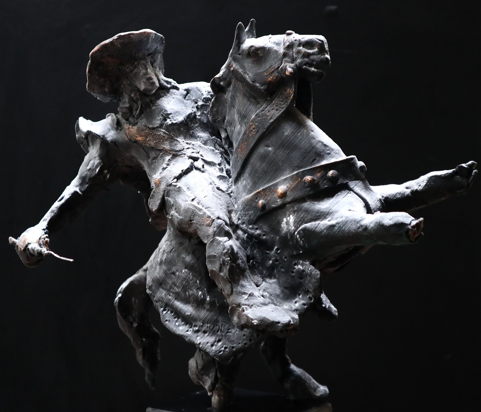 d'Artagnan in brons - Wil van der Laan
